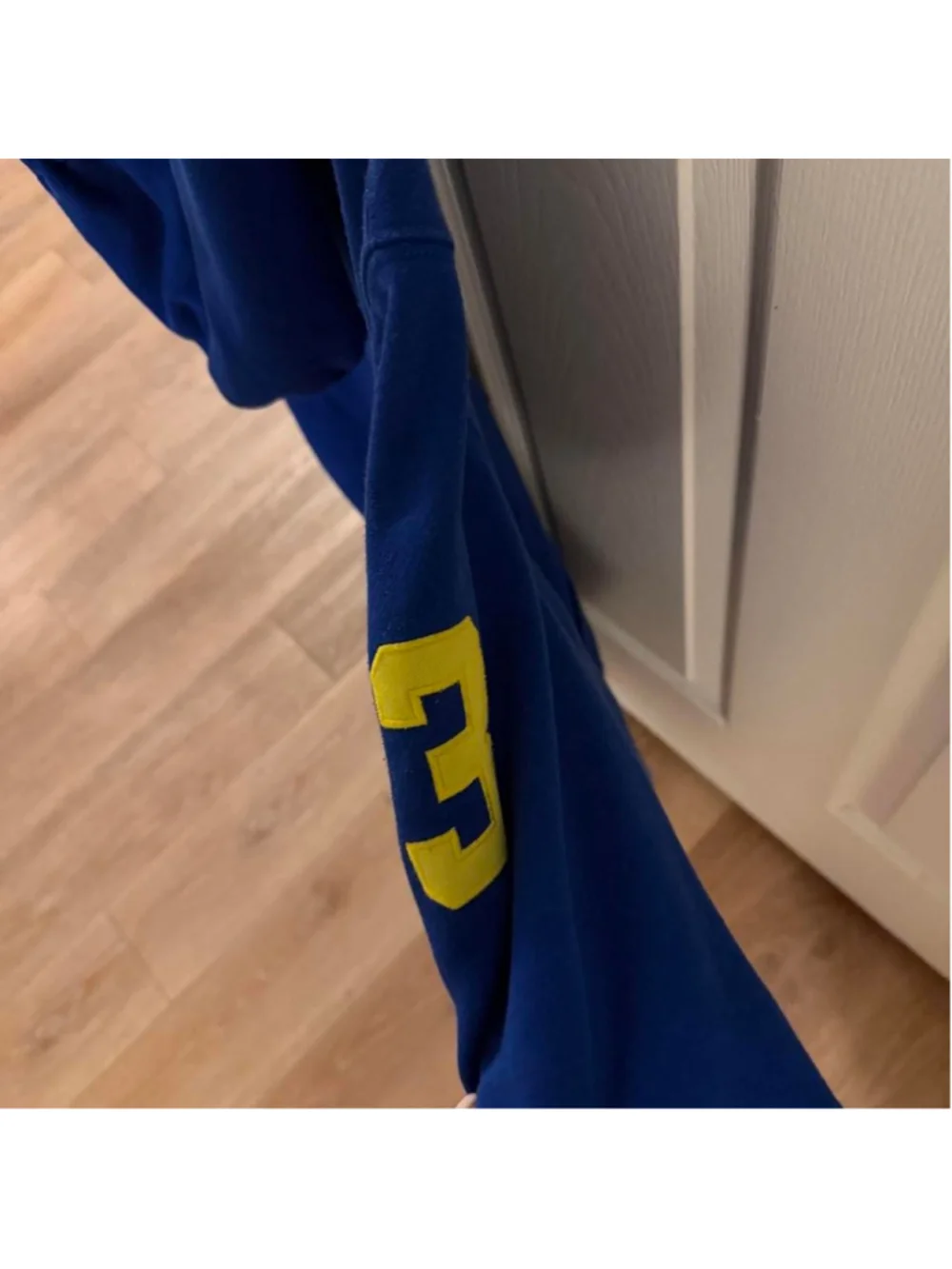 Blue Polo Ralph Lauren hoodie with yellow logo #polo #preppy